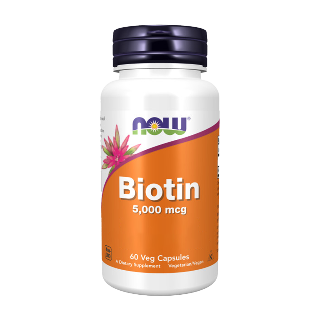 NOW Foods Biotin 5.000 mcg, confezione da 60 capsule vegetali