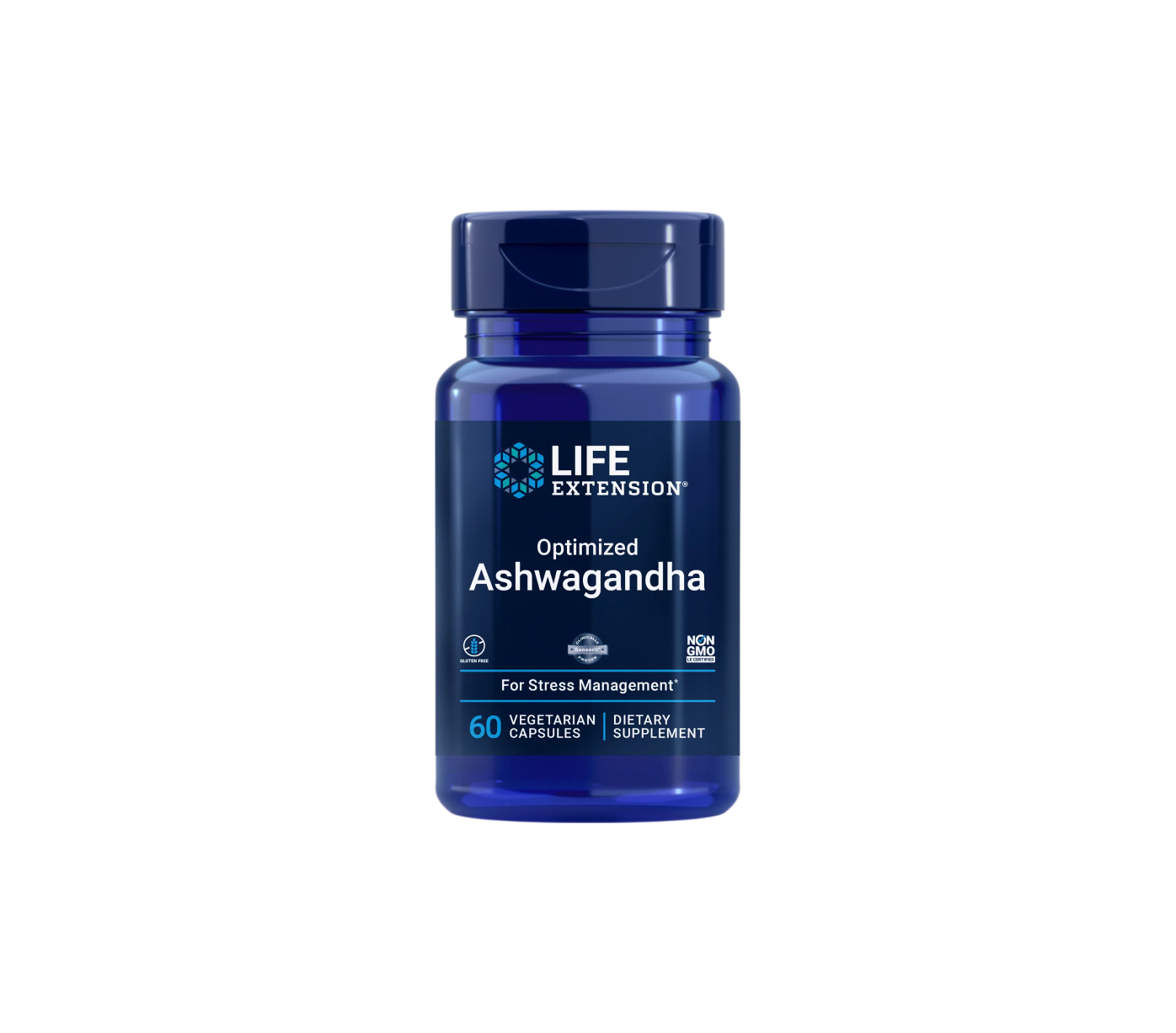 Life Extension Optimized Ashwagandha Extract Sensoril, 60 capsule vegetali