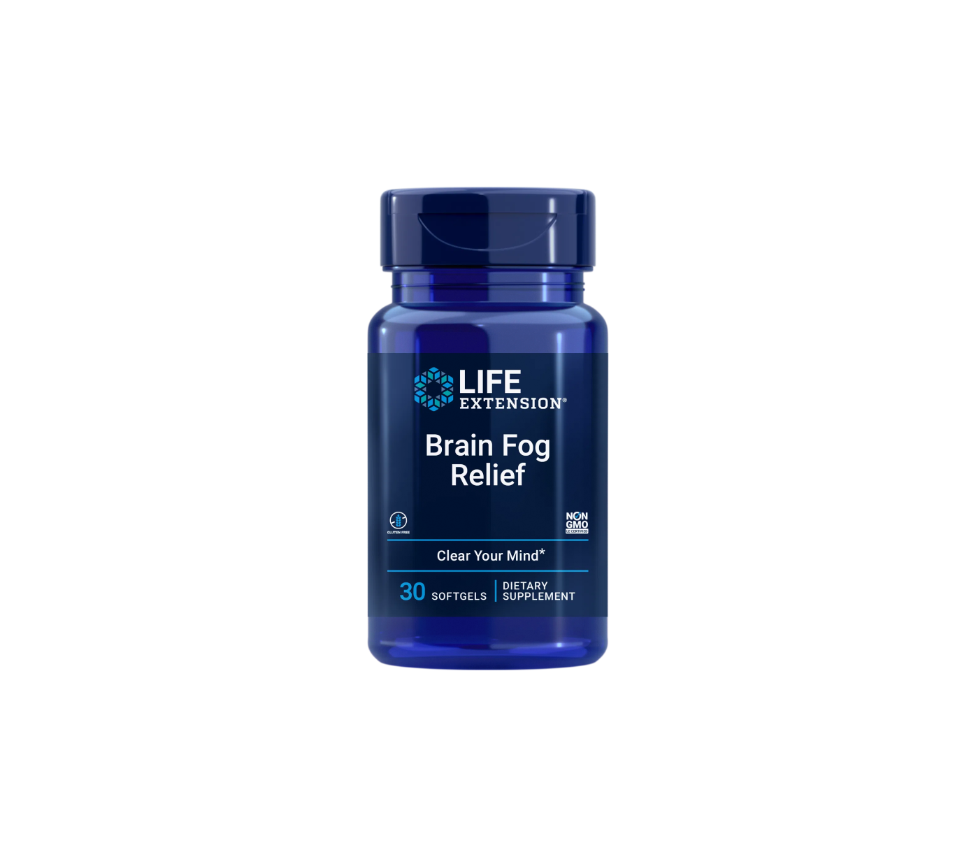 Brain Fog Relief Life Extension, confezione da 30 softgel