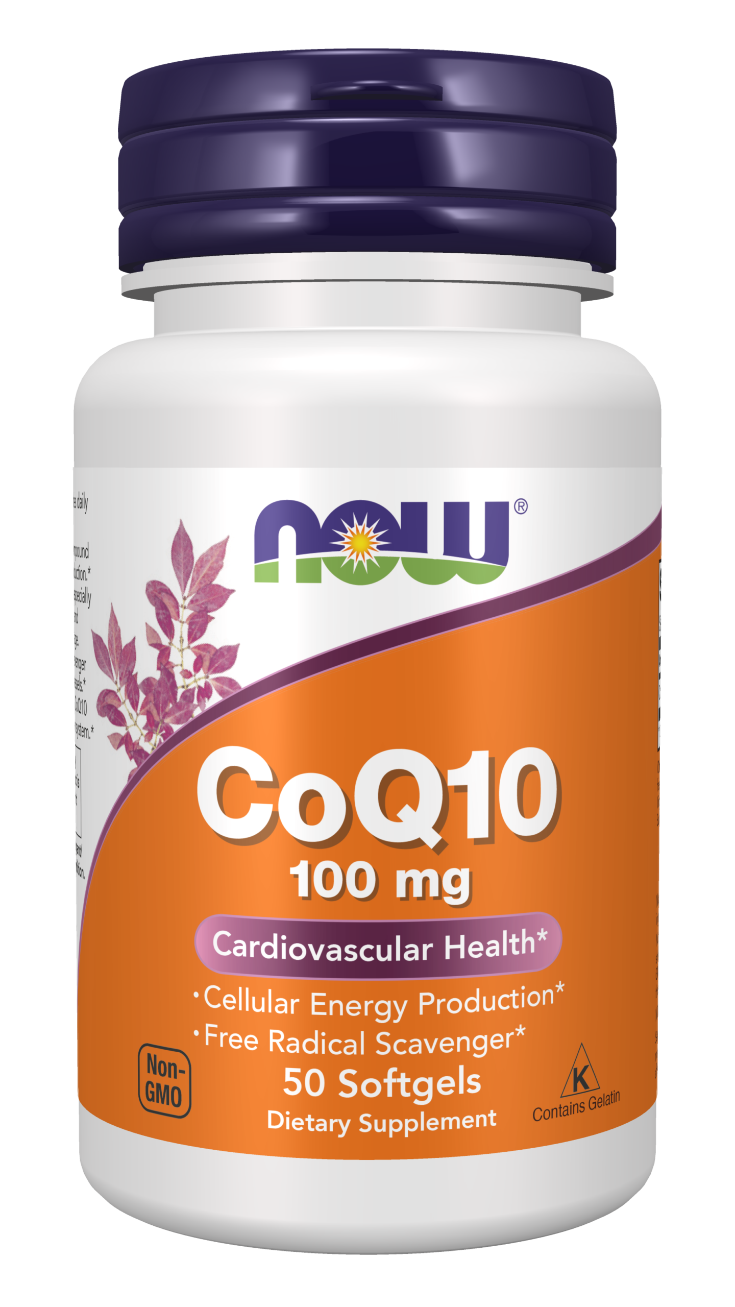 NOW Foods CoQ10 100 mg, 50 capsule molli