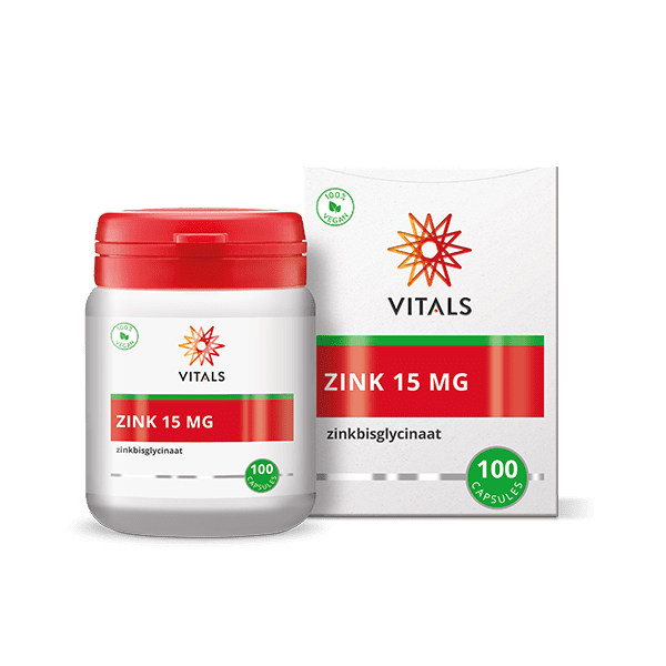 Vitals Zinco bisglicinato 15 mg, barattolo e confezione da 100 capsule