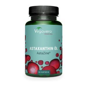 Vegavero Astaxantina in olio AstaZine, flacone da 60 capsule