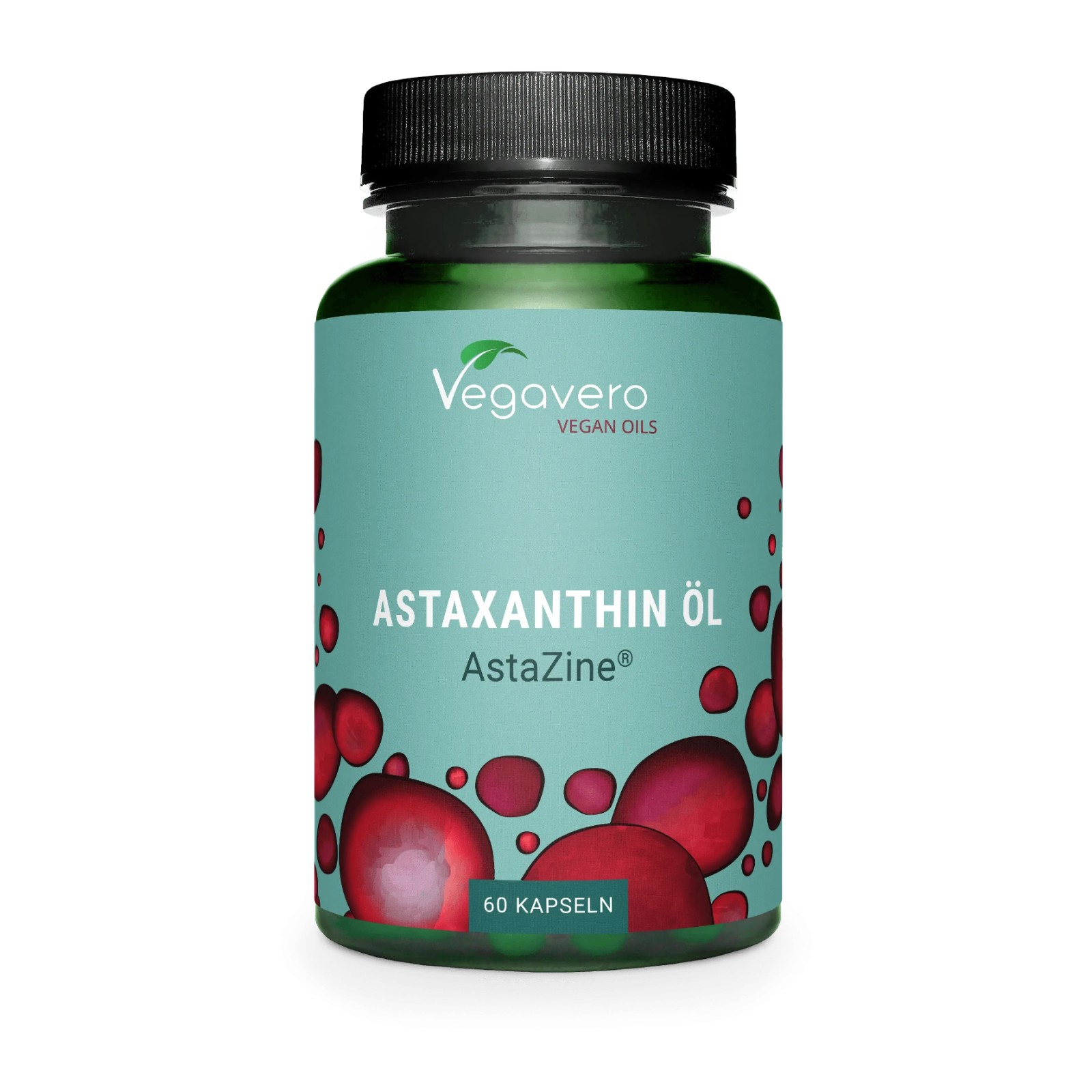 Vegavero Astaxantina in olio AstaZine, flacone da 60 capsule