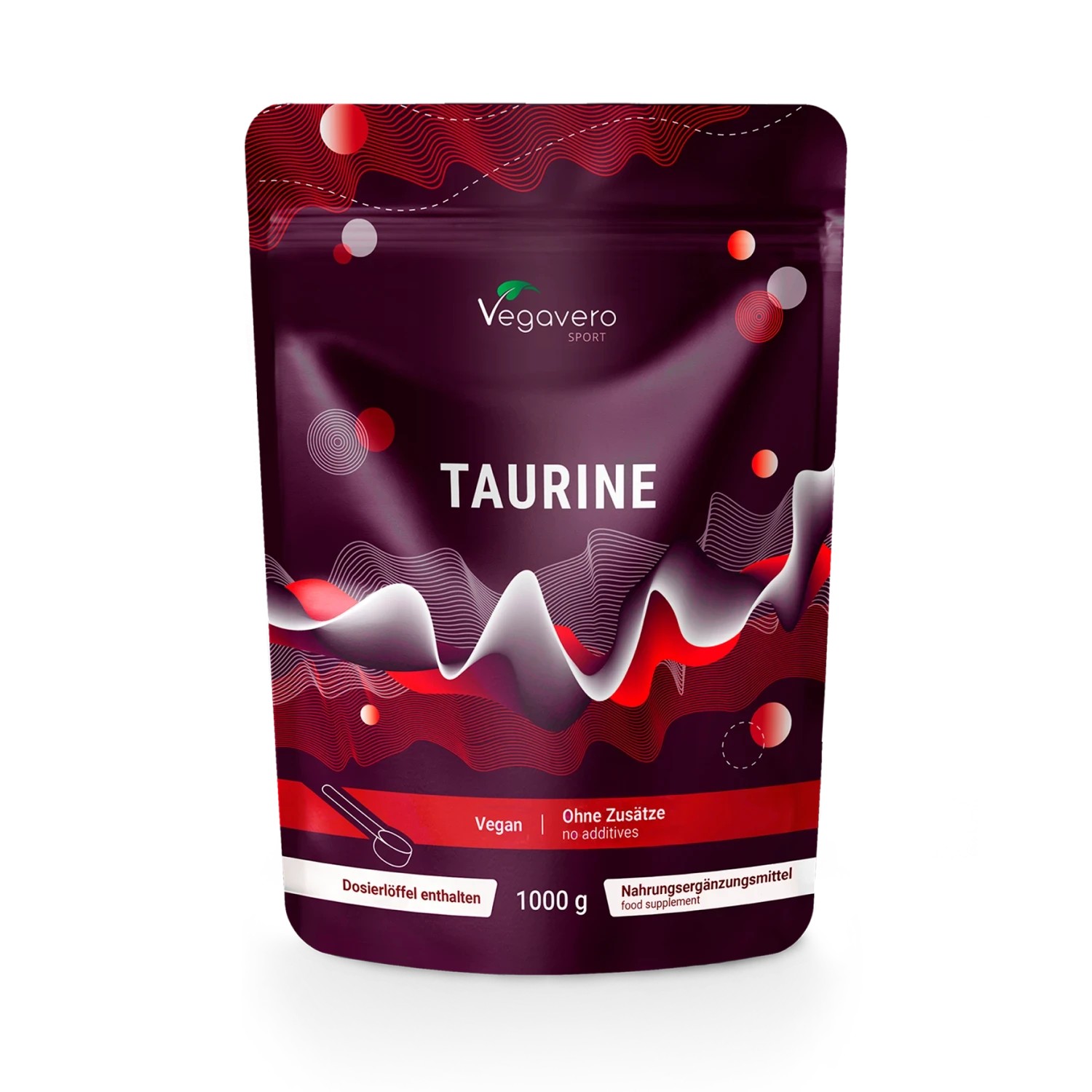 Vegavero Taurina in polvere, busta richiudibile da 1 kg