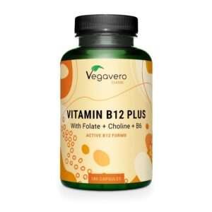 Vegavero Vitamina B12 Plus, flacone da 180 capsule